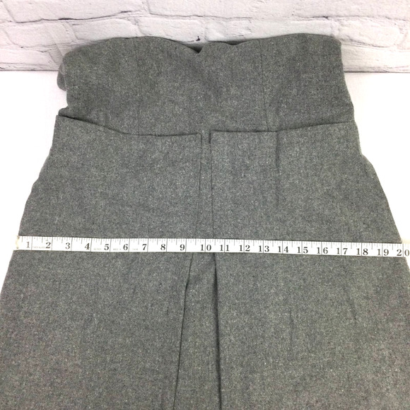 Chelsea & Theodore Women's Wool Blend Sleeveless Keyhole Gray Shift Dress 4 - Picture 14 of 15